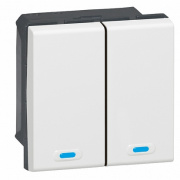 Legrand KNX Mosaic Пульт 2-клавишный 2-канальный 078494