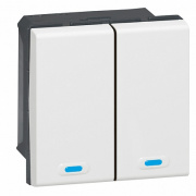 Legrand KNX Mosaic Пульт 2-клавишный 4-канальный 078496