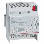 Legrand KNX контроллер DALI 64 балласта/8 групп. DIN 6 модулей 002698