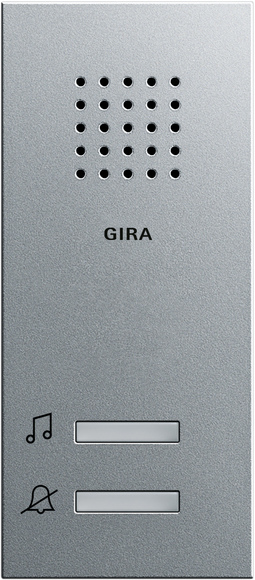 Gira 1200 26 Звонок накладного монтажа, цвет: Алюминий