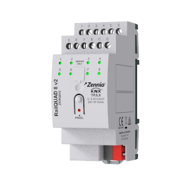 Zennio RailQUAD 8 v2 ZIORQ8V2
