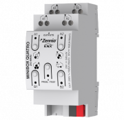 Zennio MINiBOX QUATRO / Модуль KNX, 4DO x 16А, функции 4 реле / 2 жалюзи / 1 фанкойл