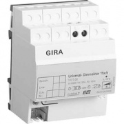 Gira KNX Светорегуляторр универсальный 50-500 Вт 1-канальный DIN-рейка арт. 103100