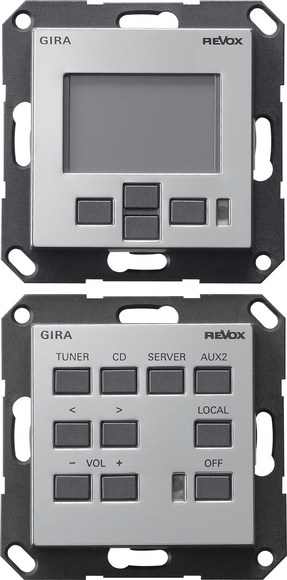 Gira 0540605 Комплект управления М217/М218 системой REVOX, цвет: Хром