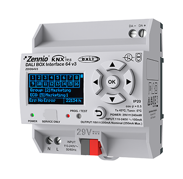 Zennio DALI BOX Interface 64 v3 ZDID64V3