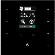iX2 2' KNX сенсорная панель, Черный