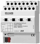 Модуль релейный KNX/EIB 8x канальный 10A/230В~, ручное управление 2138.10REG