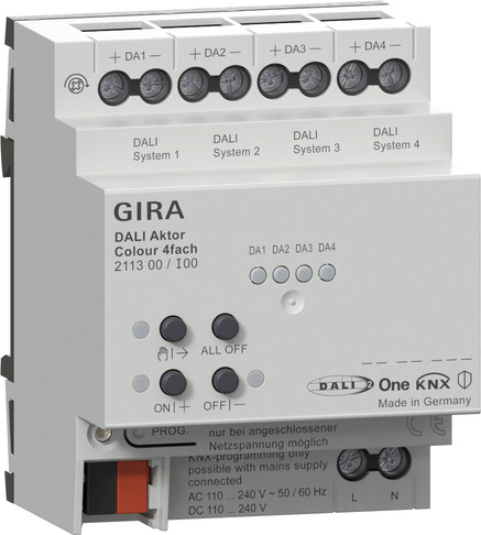 Gira 2113 00 Исполнительное устройство DALI Colour, 4-канал., для KNX