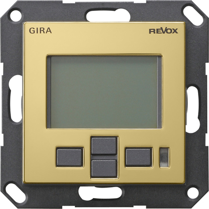 Gira Информационный дисплей М217 Дисплей Revox 0539604, цвет: Латунь