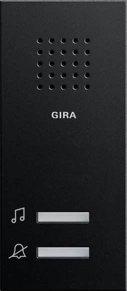 Gira 1200 005 Звонок накладного монтажа, цвет: Чёрный, оттенок: Матовый