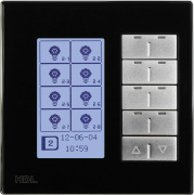 Новая DLP панель модульной конструкции европейского стандарта HDL-M/DLP04.1-48 black