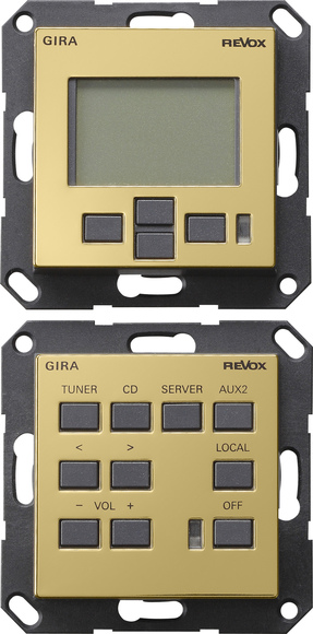 Gira 0540604 Комплект управления М217/М218 системой REVOX, цвет: Латунь