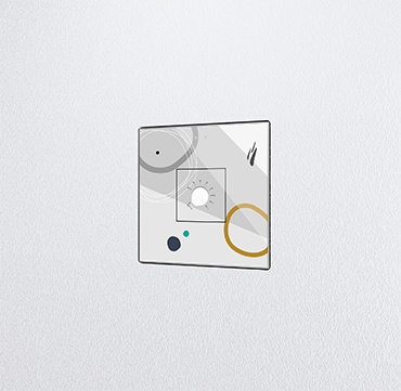 Zennio Accessory for dry-wall flush mounting for Flat v2 and IWAC Display ZACFLFT
