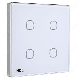 Картинка беспроводная сенсорная 4-клавишная панель (eu) hdl-mpt4-rf.18-a