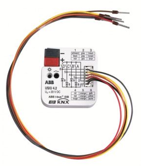 Картинка ghq6310070r0111 knx us/u 4.2 терминал универсальный ввод/вывод, 4 канала, в монт коробку