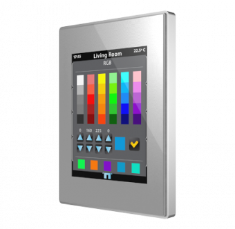 Картинка zennio z41 lite / панель knx, ёмкостной сенсорный tft экран 4.1 дюймов
