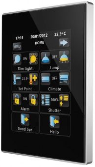 Картинка zennio z41 lite / панель knx, ёмкостной сенсорный tft экран 4.1 дюймов