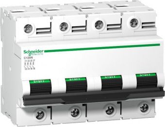 Выключатель автоматический четырехполюсный 100A С С120N (A9N18374) Schneider Electric
