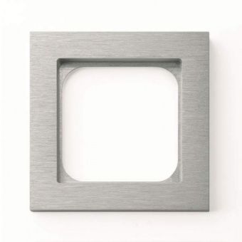 Рамка, 001-01 brushed aluminium_FT 001-01