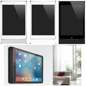Картинка basalte 670-01-674-01-bas настенный кронштейн док-станция для ipad eve pro 10.5″, brushed aluminium
