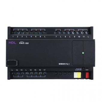 Картинка knx, 17-канальный mix актуатор hdl 