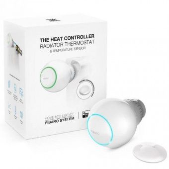Картинка радиаторный термостат fibaro heat controller с внешним датчиком температуры fib_fgt-start