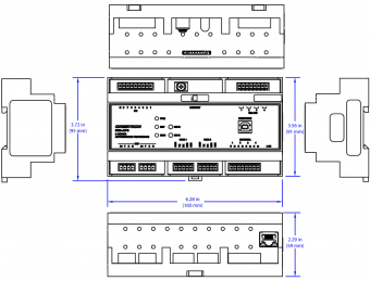 Картинка din  rail  3-series®  automation  processor din-ap3 crestron
