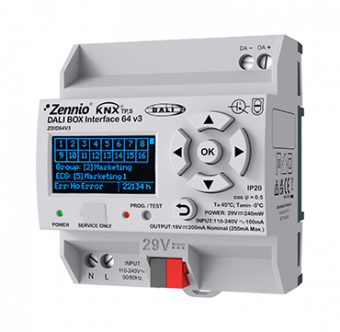 Zennio DALI BOX Interface 64 v3 ZDID64V3