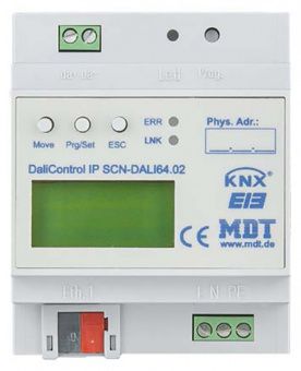 Картинка шлюз dali/knx ip, web-сервер, 1хrj45 (ethernet), жк дисплей, 16 групп управления