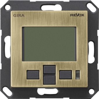Картинка  Gira Информационный дисплей М217 Дисплей Revox 0539603, цвет: Бронзовый