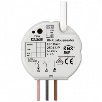 Картинка Flush-mounted актуатор штор, 1 канал 2501UP