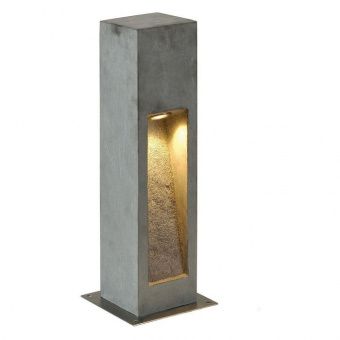 Картинка arrock stone 50 светильник ландшафтный ip44 9вт c led 3000к, 330лм, темно-серый базальт 231370