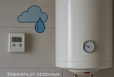 Умный дом: Бесперебойная подача горячей воды (автоматическое включение бойлера)