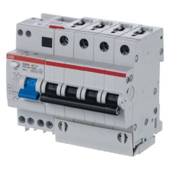 Картинка дифавтомат abb ds200 4p 16а (c) 6 ка, 30 ма (ac)