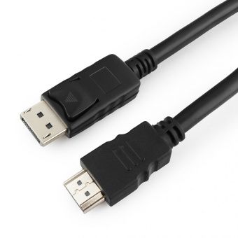 Картинка Аксессуар Gembird Cablexpert DisplayPort to HDMI 20M/19M 3m Black CC-DP-HDMI-3M 513219