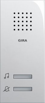 Картинка Gira 1200 03 Звонок накладного монтажа, цвет: Белый, оттенок: Глянцевый