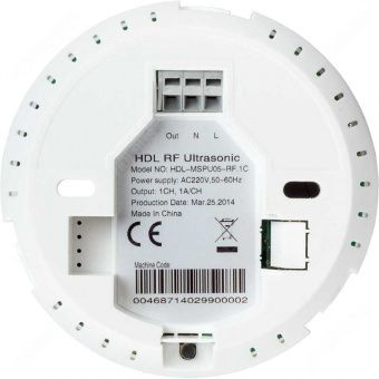 Картинка потолочный беспроводной ультразвуковой и pir датчик hdl-mspu05-rf.1c