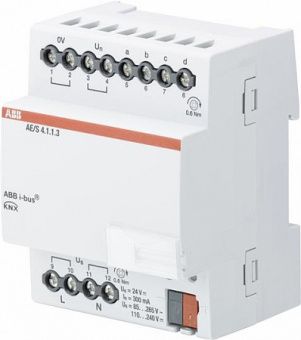 Картинка abb knx ae/s 4.1.1.3 аналоговый вход, 4-канальный 2cdg110190r0011