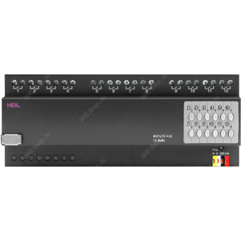 Картинка 12 канальный 10а модуль реле с блокировкой hdl-mr1210.433