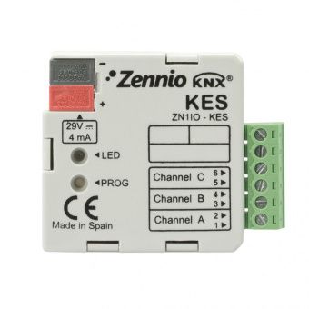 Картинка kes / счетчик электроэнергии knx kes для 1 и 3 фазных электроустановок zn1io-kes