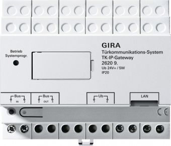 Картинка Gira 2620 97 IP-шлюз домофонной системы, цвет: Белый