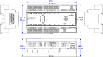 Картинка ethernet  to  cresnet®  bridge din-cencn-2 crestron