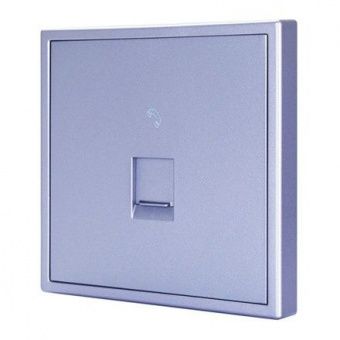 Телефонная розетка серии Tile, пластик (без рамки) HDL-MP1-W-TEL/TILE.48