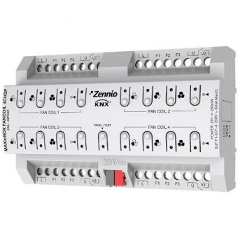 Картинка maxinbox fancoil 4ch2p / контроллер knx для 2-х трубных фанкойлов, 4 канальный