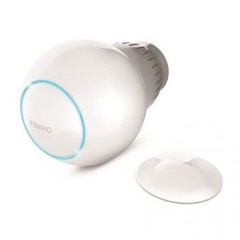 Картинка радиаторный термостат fibaro heat controller с внешним датчиком температуры fib_fgt-start