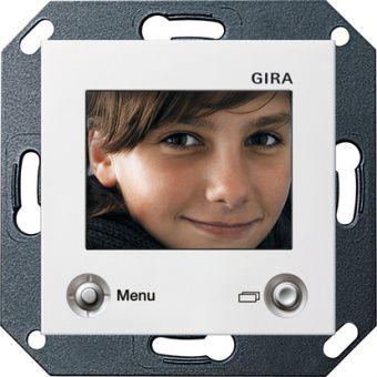 Картинка gira 1286 27 цветной tft-дисплей, цвет: белый, оттенок: матовый