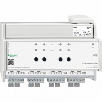 Картинка 4-канальный Универсальный DIN диммер  MTN6710-0004