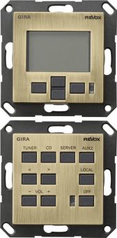 Картинка  Gira 0540603 Комплек управления М217/М218 системой REVOX, цвет: Бронзовый